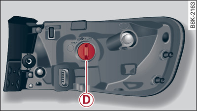 LED rear light: Position of reversing light bulb